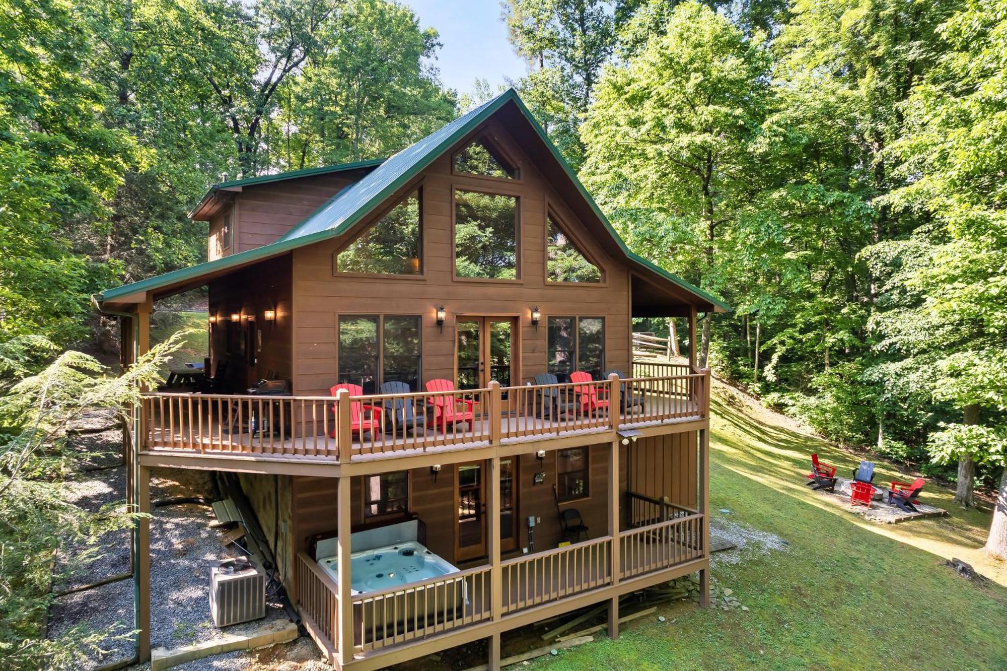 Peaceful Family Cabin With Hot Tub, Game Room, & More! 세비어빌 외부 사진